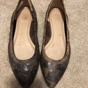 Frye Distressed Leather flats